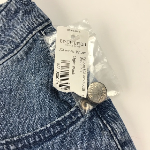 NWT Bisou Bisou Womens Flare Blue Jeans - Picture 3 of 8